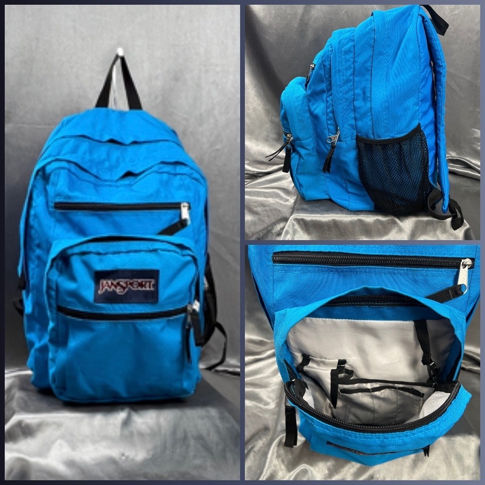 JanSport Big Student Backpack Bright Blue JS00T15X School College Travel Bag